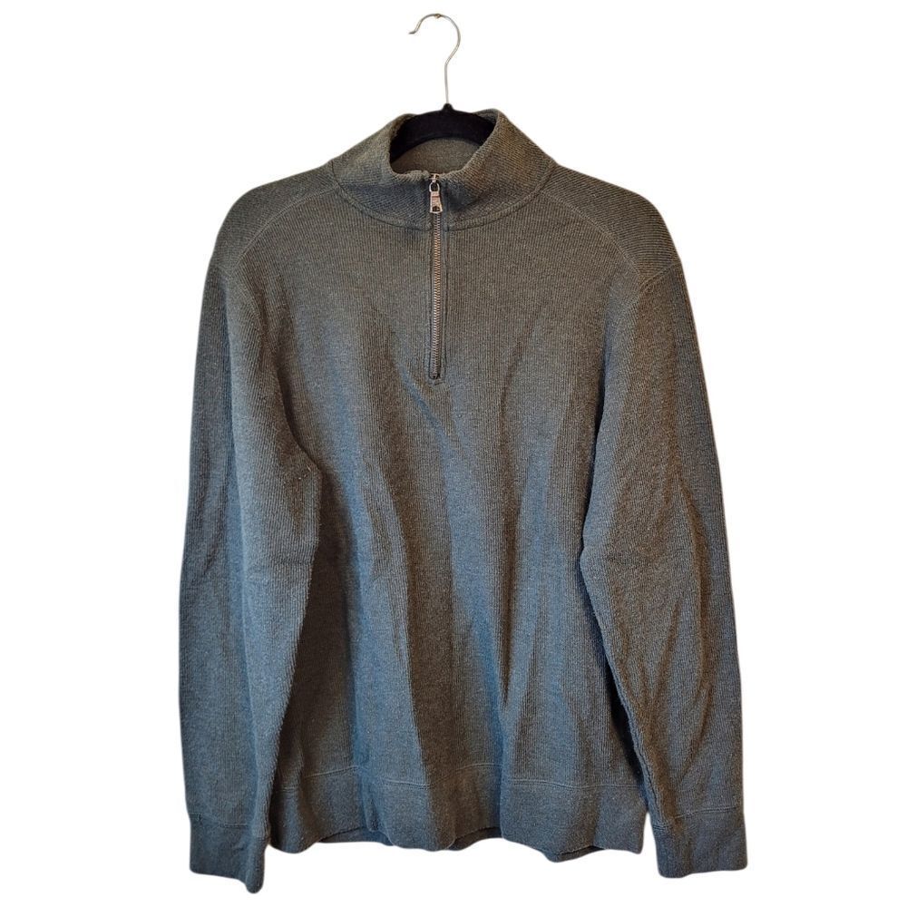 Banana Republic Olive Green Quarter Zip Sweater Men's Size S